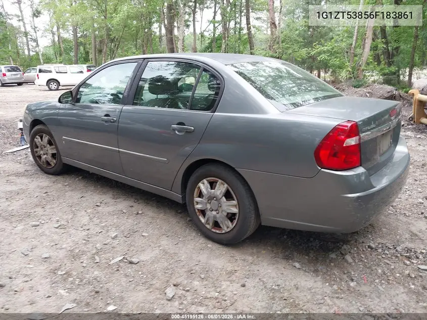 2006 Chevrolet Malibu Lt VIN: 1G1ZT53856F183861 Lot: 45195126