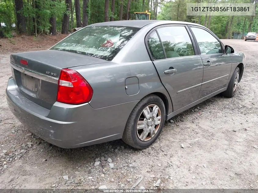 2006 Chevrolet Malibu Lt VIN: 1G1ZT53856F183861 Lot: 45195126