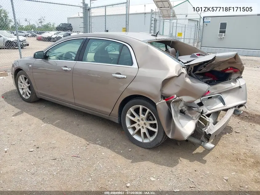 2008 Chevrolet Malibu Ltz VIN: 1G1ZK57718F171505 Lot: 45669963