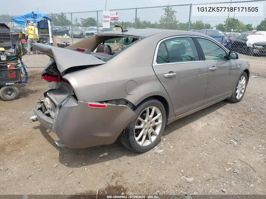 2008 Chevrolet Malibu Ltz VIN: 1G1ZK57718F171505 Lot: 45669963