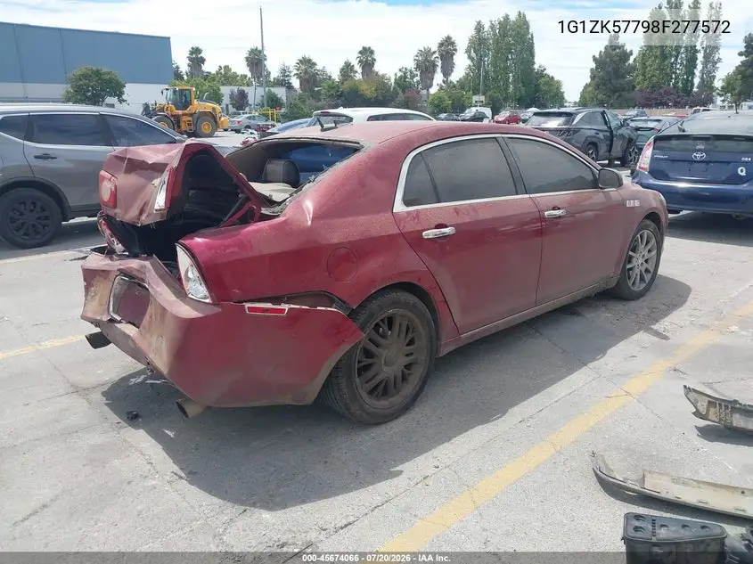 2008 Chevrolet Malibu Ltz VIN: 1G1ZK57798F277572 Lot: 45674066