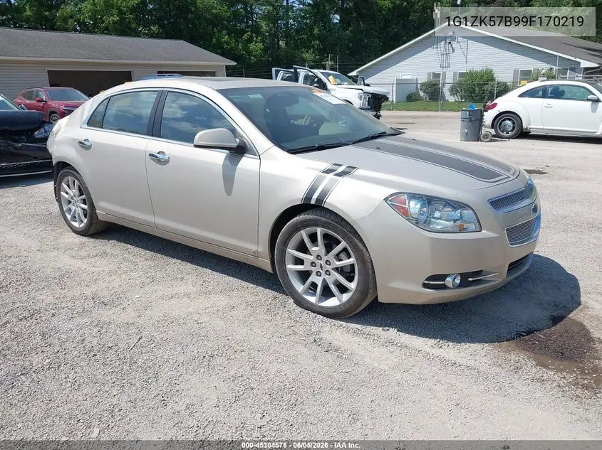 2009 Chevrolet Malibu Ltz VIN: 1G1ZK57B99F170219 Lot: 45304576