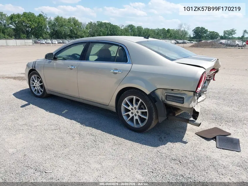 2009 Chevrolet Malibu Ltz VIN: 1G1ZK57B99F170219 Lot: 45304576