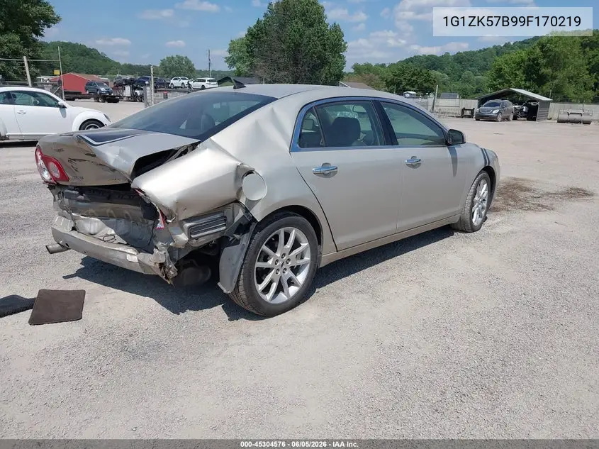2009 Chevrolet Malibu Ltz VIN: 1G1ZK57B99F170219 Lot: 45304576