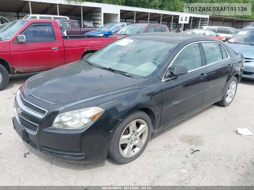 2010 Chevrolet Malibu Ls VIN: 1G1ZA5E0XAF191136 Lot: 45105519