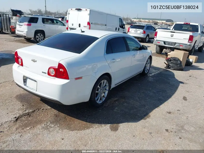 1G1ZC5EU0BF138024 2011 Chevrolet Malibu 1Lt