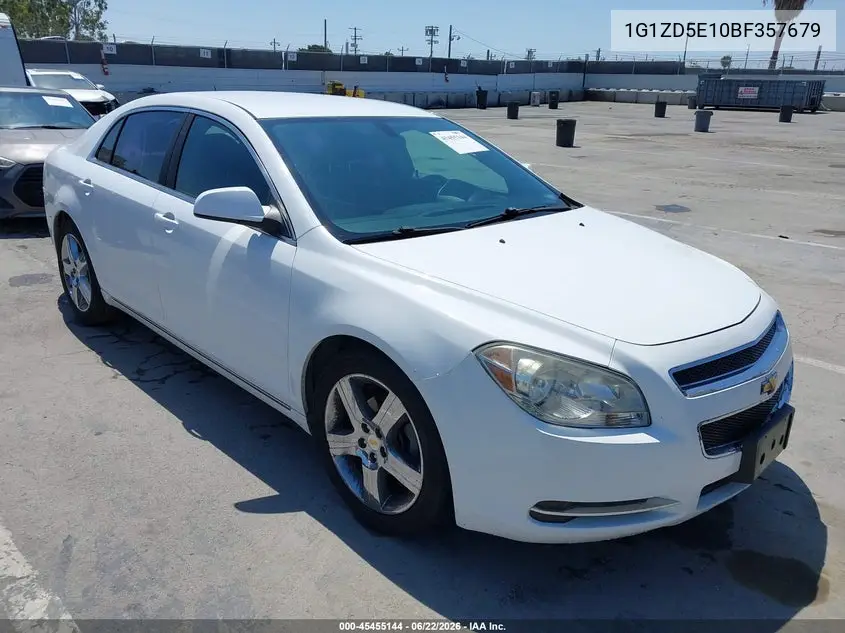 1G1ZD5E10BF357679 2011 Chevrolet Malibu 2Lt