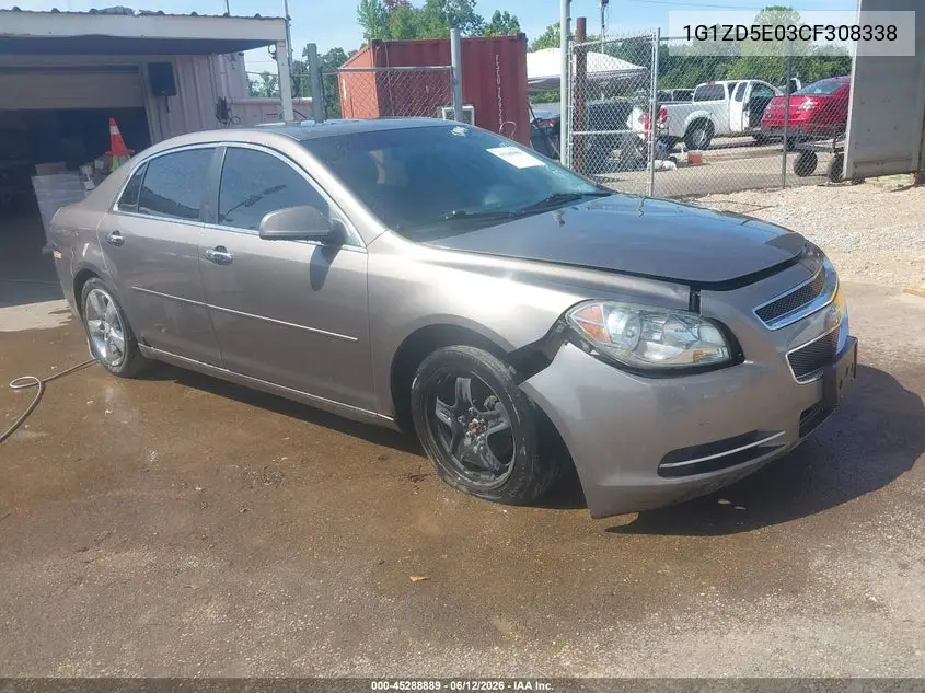 2012 Chevrolet Malibu 2Lt VIN: 1G1ZD5E03CF308338 Lot: 45288889