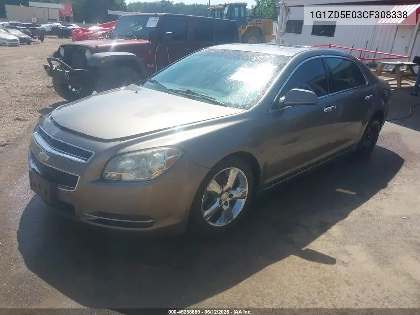 2012 Chevrolet Malibu 2Lt VIN: 1G1ZD5E03CF308338 Lot: 45288889
