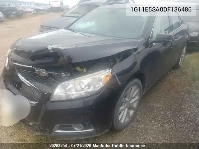 2013 Chevrolet Malibu Lt VIN: 1G11E5SA0DF136486 Lot: 20268254