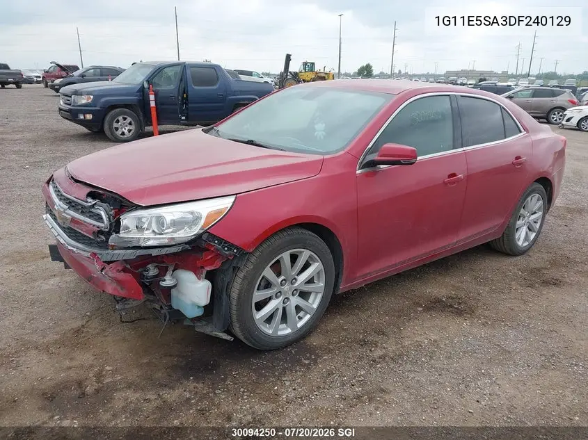 2013 Chevrolet Malibu 2Lt VIN: 1G11E5SA3DF240129 Lot: 30094250