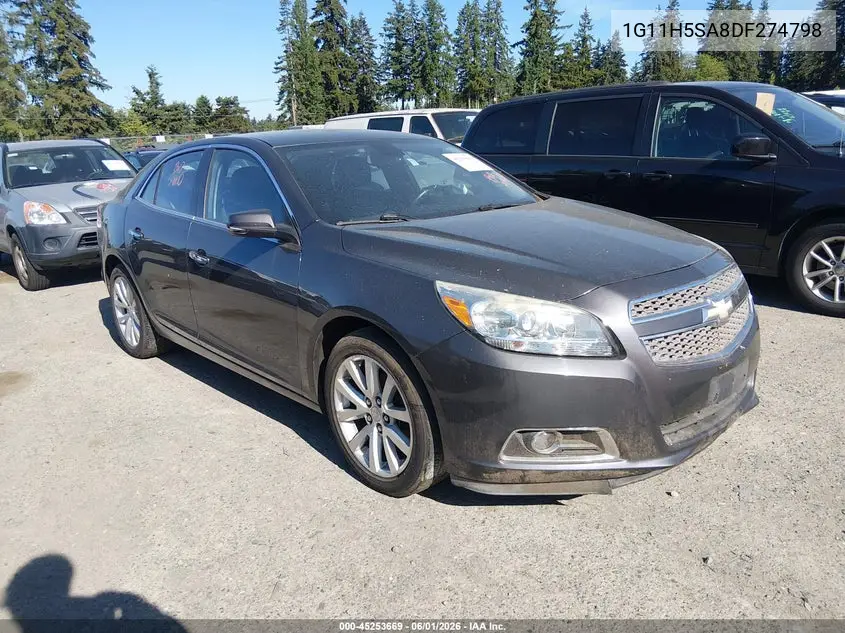 2013 Chevrolet Malibu 1Lz VIN: 1G11H5SA8DF274798 Lot: 45253669