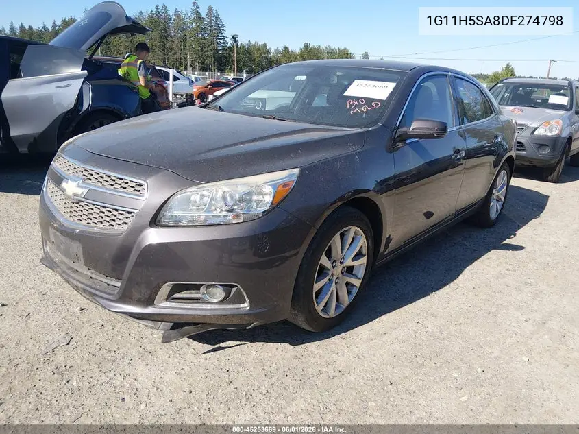 2013 Chevrolet Malibu 1Lz VIN: 1G11H5SA8DF274798 Lot: 45253669