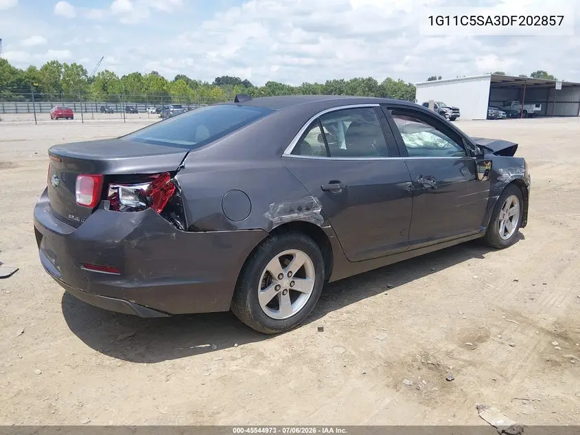 2013 Chevrolet Malibu 1Lt VIN: 1G11C5SA3DF202857 Lot: 45544973