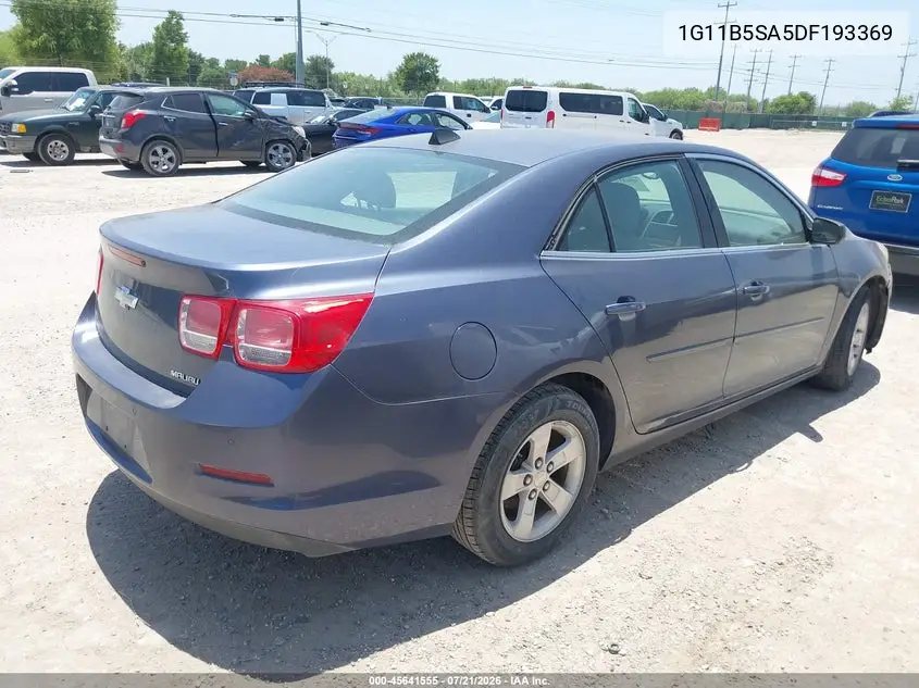 2013 Chevrolet Malibu 1Ls VIN: 1G11B5SA5DF193369 Lot: 45641555