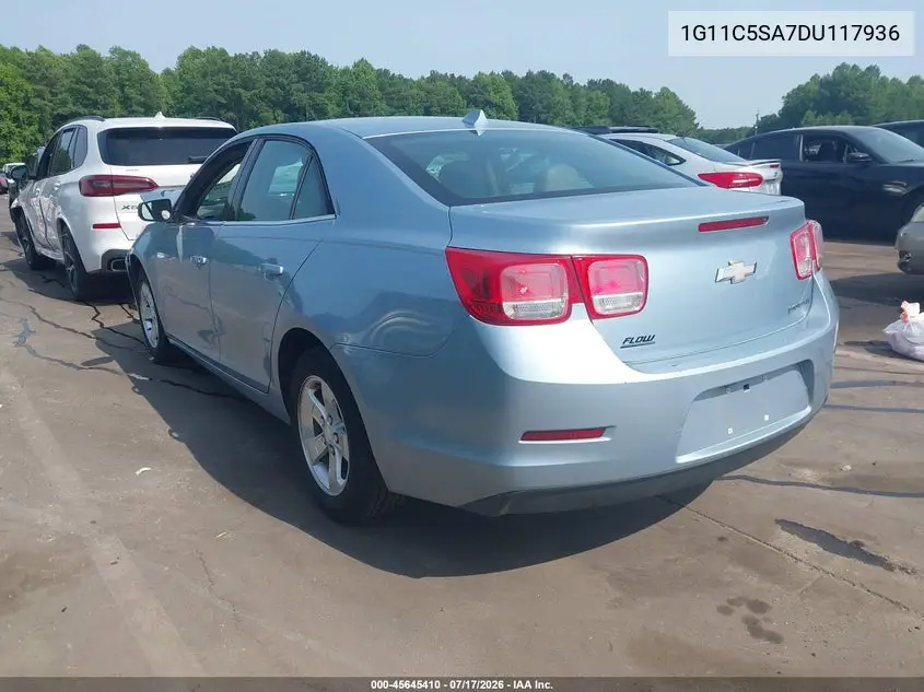2013 Chevrolet Malibu 1Lt VIN: 1G11C5SA7DU117936 Lot: 45645410