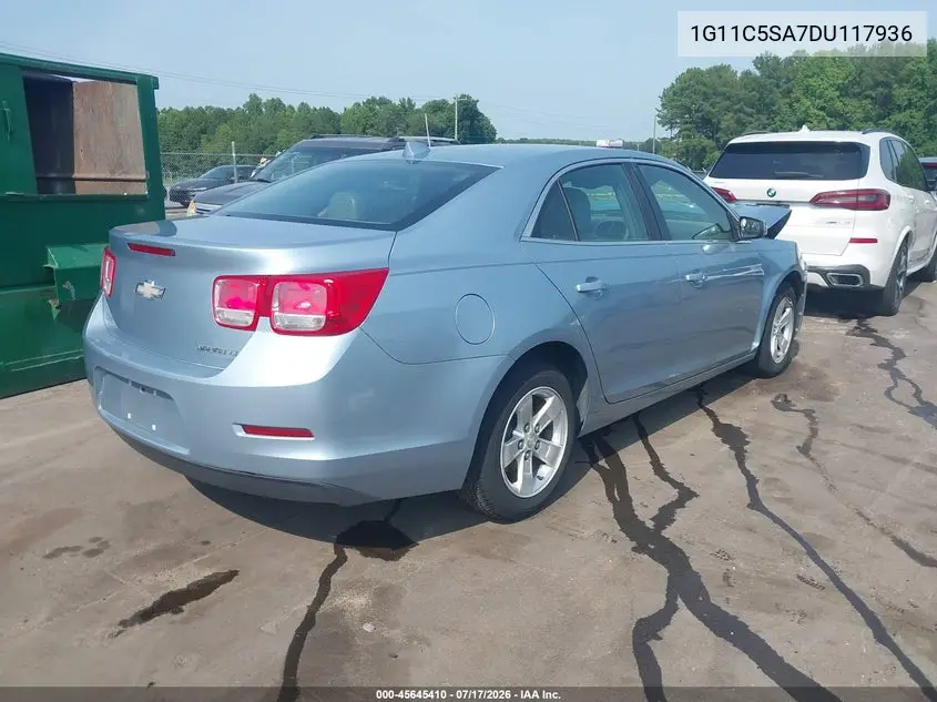 2013 Chevrolet Malibu 1Lt VIN: 1G11C5SA7DU117936 Lot: 45645410
