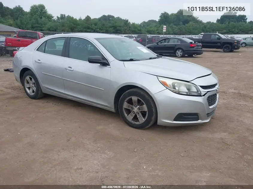 2014 Chevrolet Malibu 1Ls VIN: 1G11B5SL1EF136086 Lot: 45670929