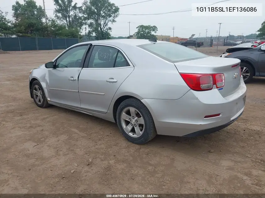 2014 Chevrolet Malibu 1Ls VIN: 1G11B5SL1EF136086 Lot: 45670929