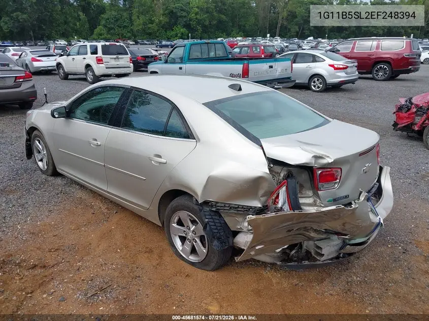 2014 Chevrolet Malibu 1Ls VIN: 1G11B5SL2EF248394 Lot: 45681574