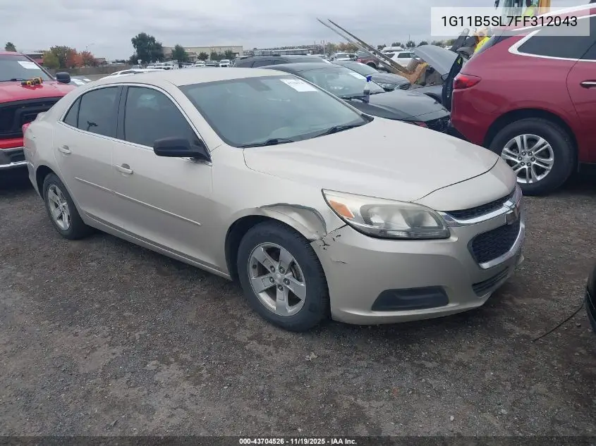 1G11B5SL7FF312043 2015 Chevrolet Malibu Ls
