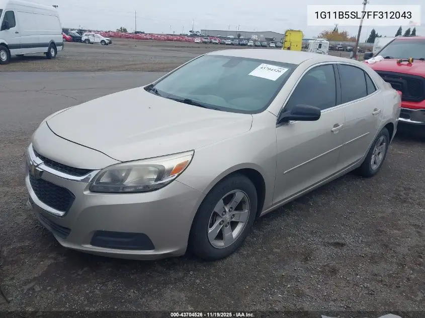 1G11B5SL7FF312043 2015 Chevrolet Malibu Ls