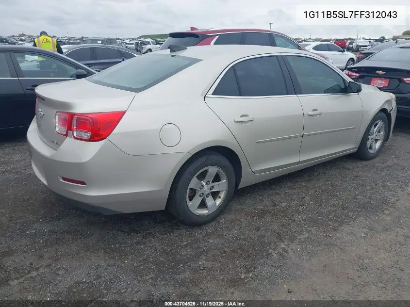 1G11B5SL7FF312043 2015 Chevrolet Malibu Ls