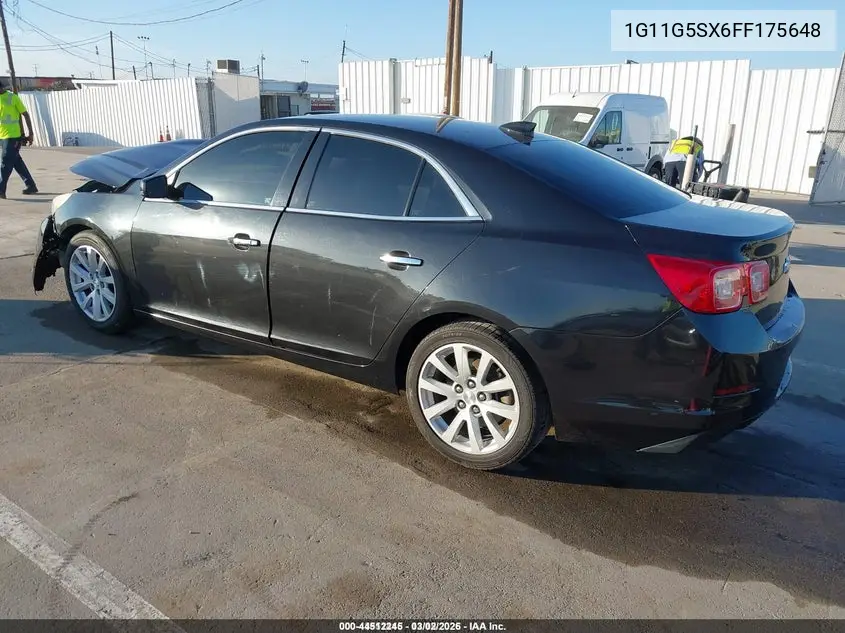 1G11G5SX6FF175648 2015 Chevrolet Malibu 2Lz