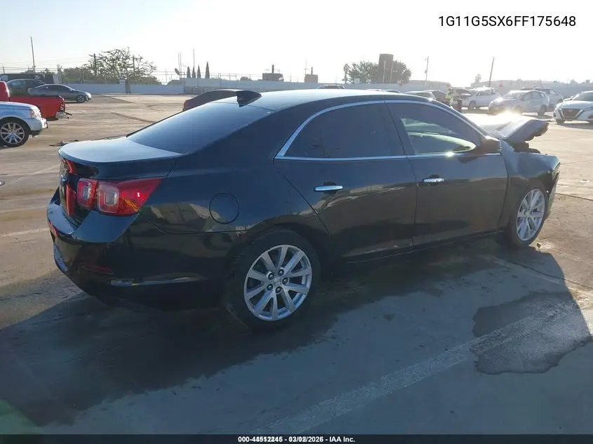 1G11G5SX6FF175648 2015 Chevrolet Malibu 2Lz