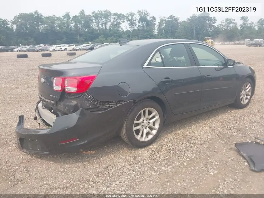 2015 Chevrolet Malibu 1Lt VIN: 1G11C5SL2FF202319 Lot: 45617902