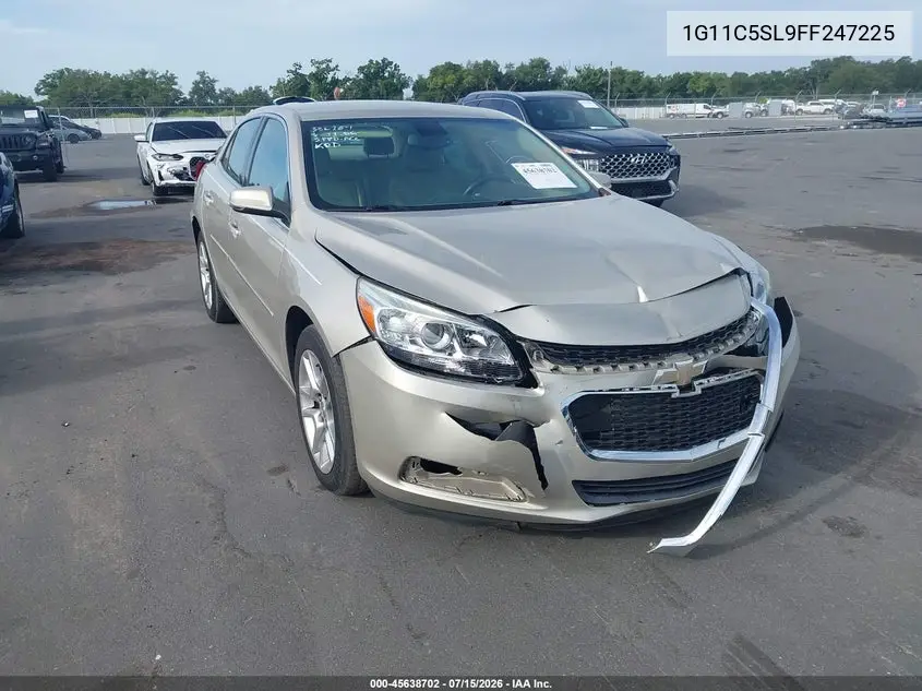 2015 Chevrolet Malibu 1Lt VIN: 1G11C5SL9FF247225 Lot: 45638702