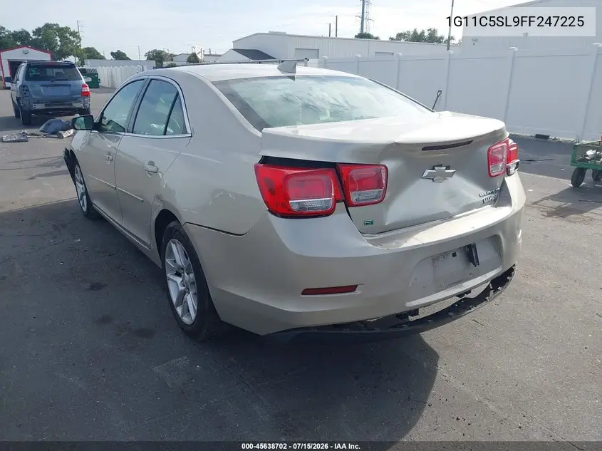 2015 Chevrolet Malibu 1Lt VIN: 1G11C5SL9FF247225 Lot: 45638702