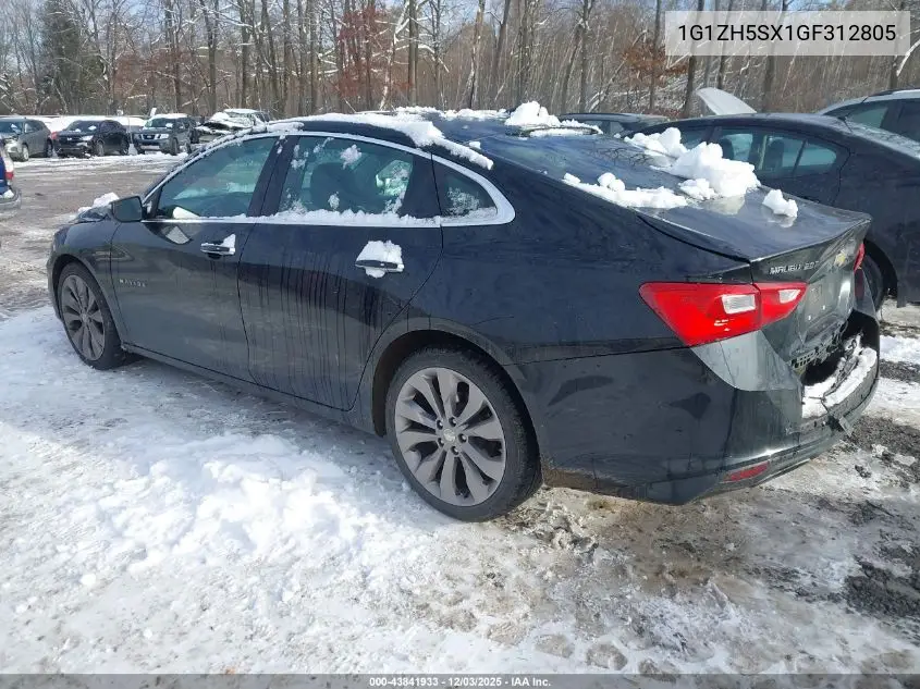 1G1ZH5SX1GF312805 2016 Chevrolet Malibu Premier