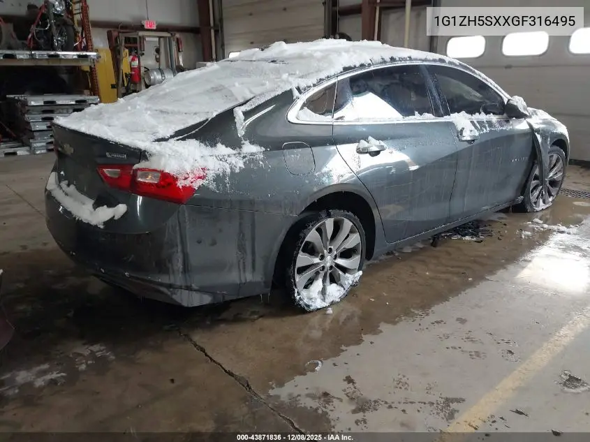 1G1ZH5SXXGF316495 2016 Chevrolet Malibu Premier
