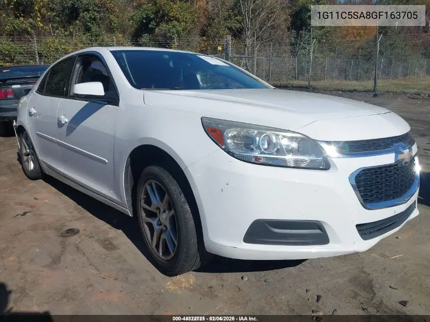 1G11C5SA8GF163705 2016 Chevrolet Malibu Limited Lt