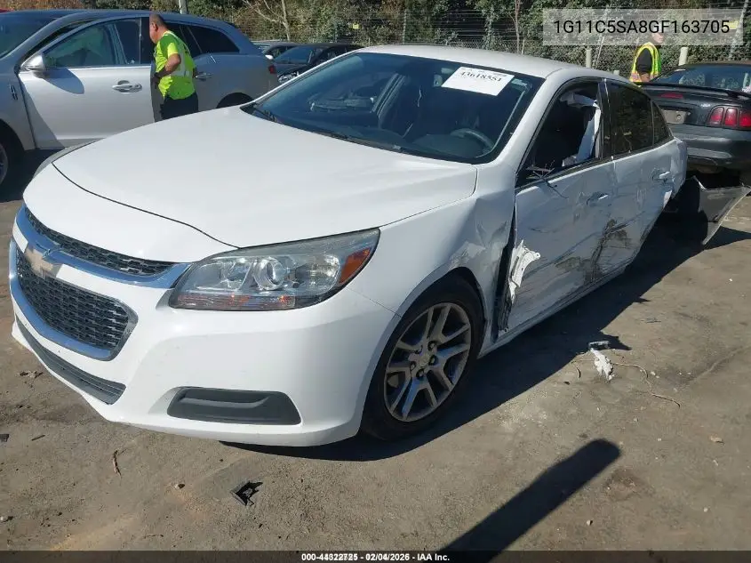 1G11C5SA8GF163705 2016 Chevrolet Malibu Limited Lt