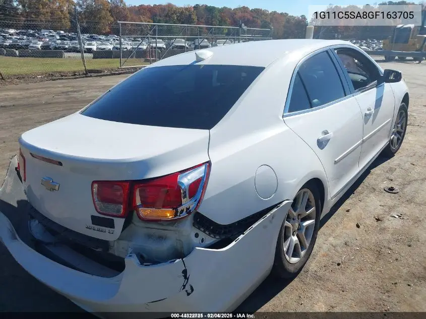 1G11C5SA8GF163705 2016 Chevrolet Malibu Limited Lt