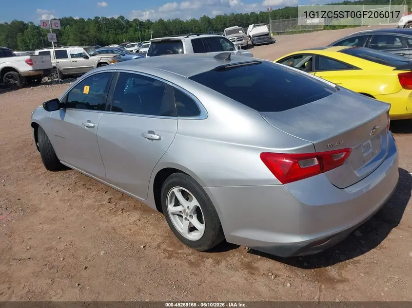 1G1ZC5ST0GF206017 2016 Chevrolet Malibu 1Fl