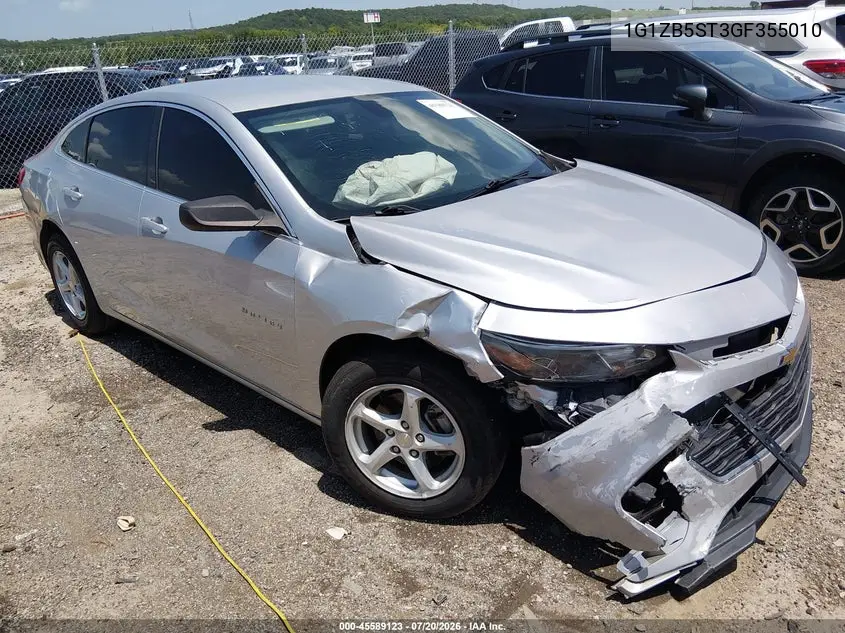 2016 Chevrolet Malibu Ls VIN: 1G1ZB5ST3GF355010 Lot: 45589123