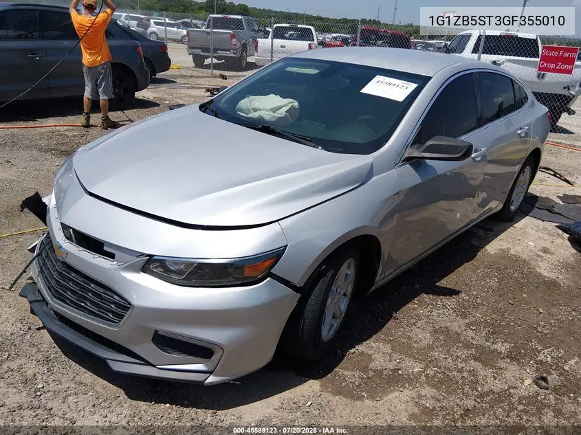 2016 Chevrolet Malibu Ls VIN: 1G1ZB5ST3GF355010 Lot: 45589123