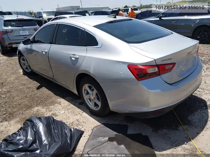 2016 Chevrolet Malibu Ls VIN: 1G1ZB5ST3GF355010 Lot: 45589123