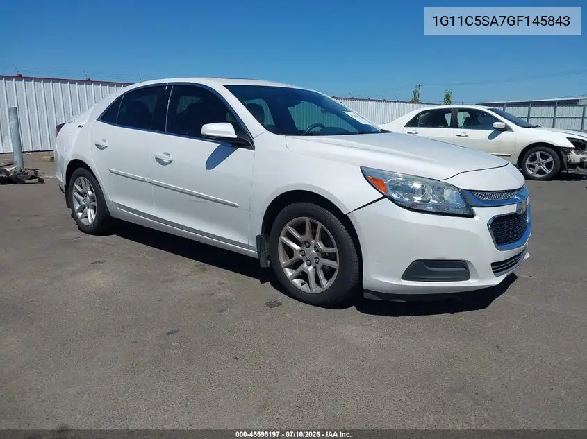 2016 Chevrolet Malibu Limited Lt VIN: 1G11C5SA7GF145843 Lot: 45595197
