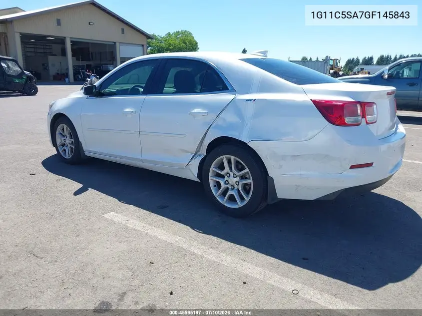 2016 Chevrolet Malibu Limited Lt VIN: 1G11C5SA7GF145843 Lot: 45595197