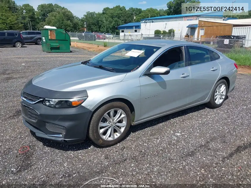 2016 Chevrolet Malibu 1Lt VIN: 1G1ZE5ST0GF242414 Lot: 45642393