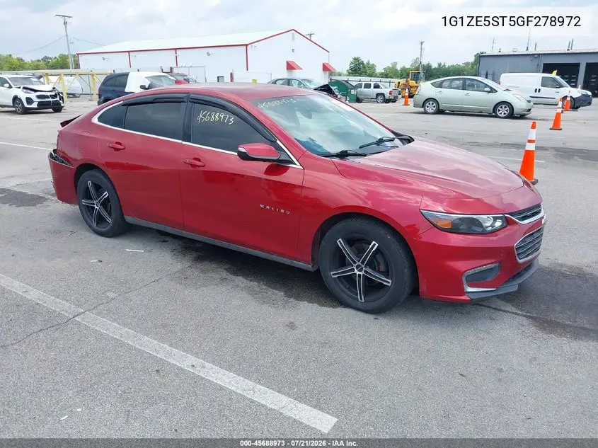 2016 Chevrolet Malibu 1Lt VIN: 1G1ZE5ST5GF278972 Lot: 45688973