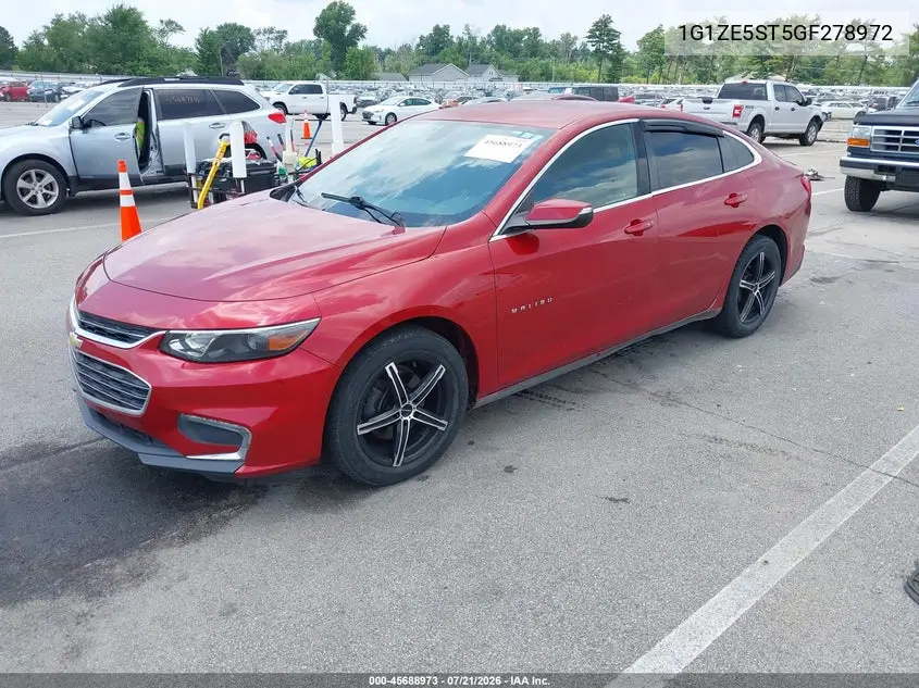 2016 Chevrolet Malibu 1Lt VIN: 1G1ZE5ST5GF278972 Lot: 45688973
