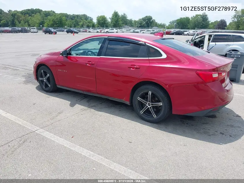 2016 Chevrolet Malibu 1Lt VIN: 1G1ZE5ST5GF278972 Lot: 45688973