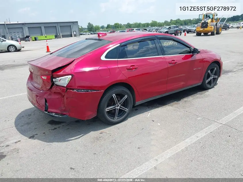 2016 Chevrolet Malibu 1Lt VIN: 1G1ZE5ST5GF278972 Lot: 45688973