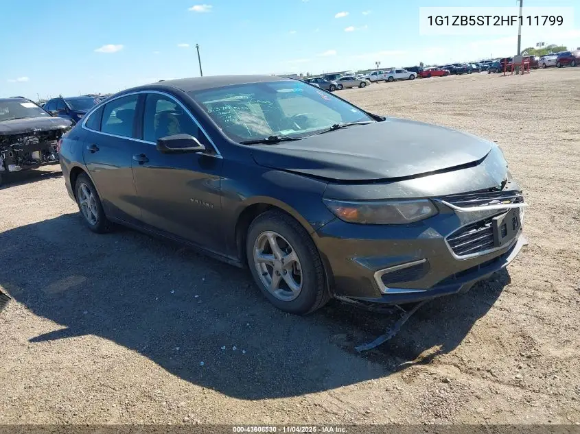 1G1ZB5ST2HF111799 2017 Chevrolet Malibu Ls