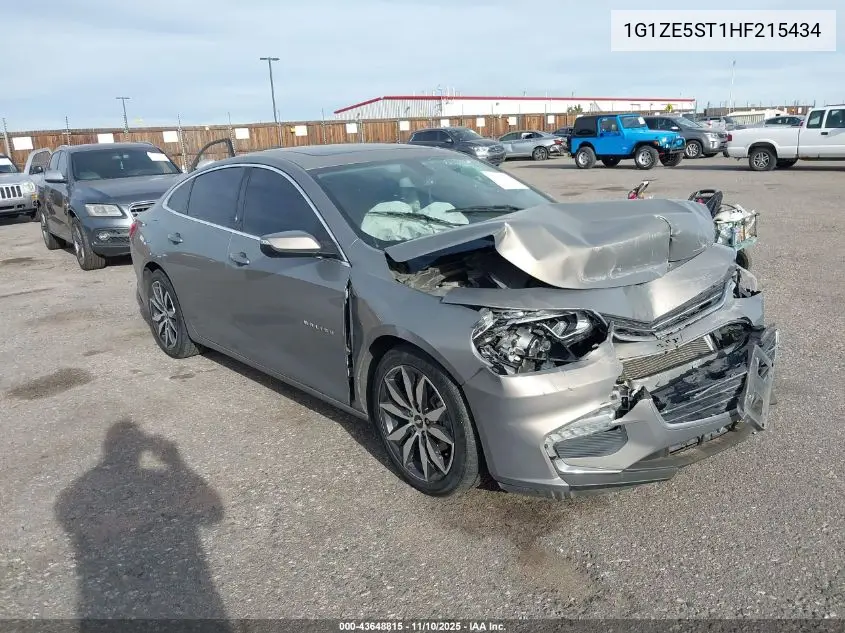 1G1ZE5ST1HF215434 2017 Chevrolet Malibu 1Lt